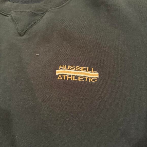 Vintage 90s Russell Athletic Blank Sweatshirt Men's V-Stitch Crew Neck - Picture 3 of 8